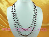 5-6mm side-drilled potato shaped pearl necklace